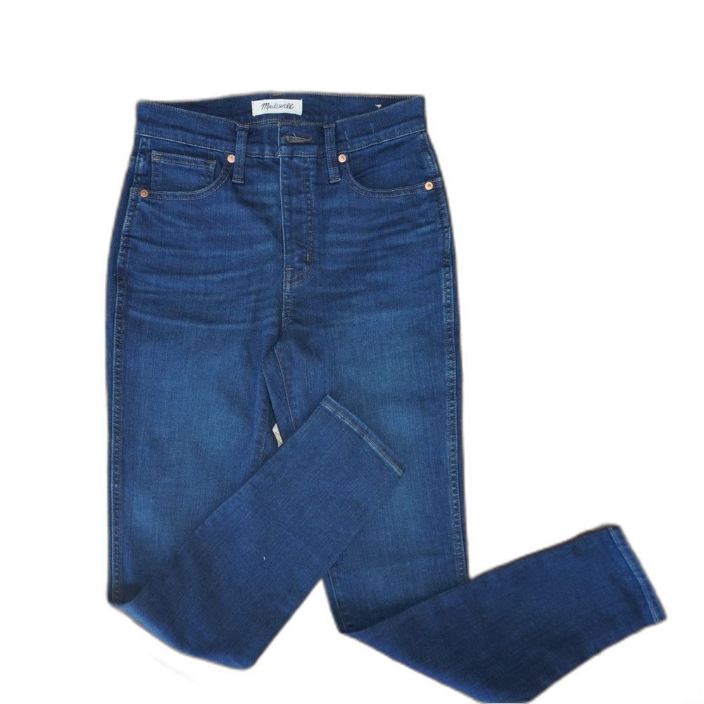 Madewell High-Rise Skinny Jeans - Dark Wash - Picture 3 of 7